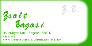 zsolt bagosi business card